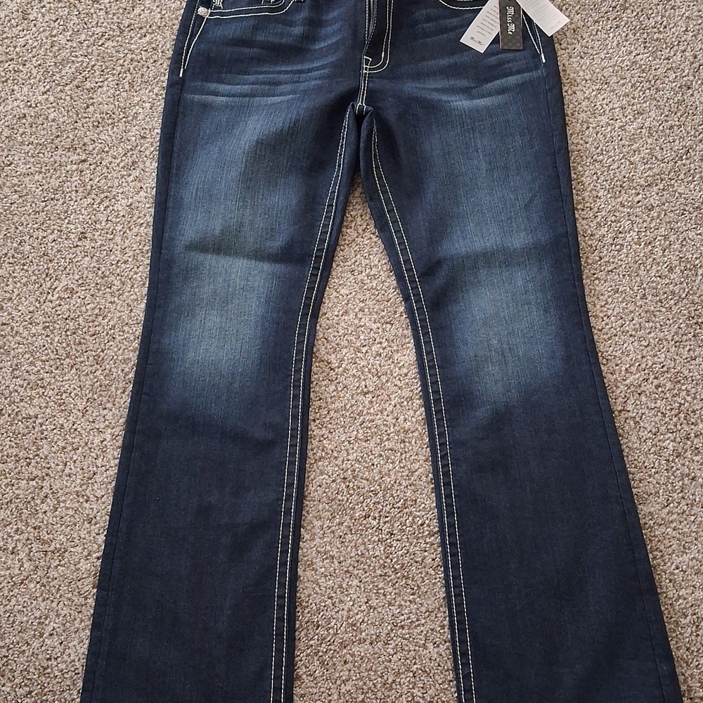 Miss Me Dark Blue Flare Jeans
